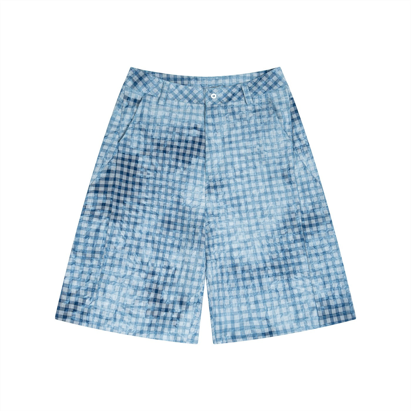 The Outpost Unisex Vintage Wash Plaid Shorts