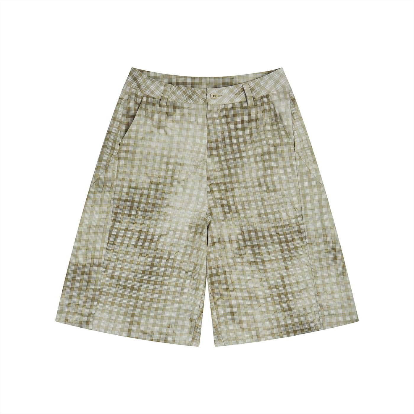 The Outpost Unisex Vintage Wash Plaid Shorts