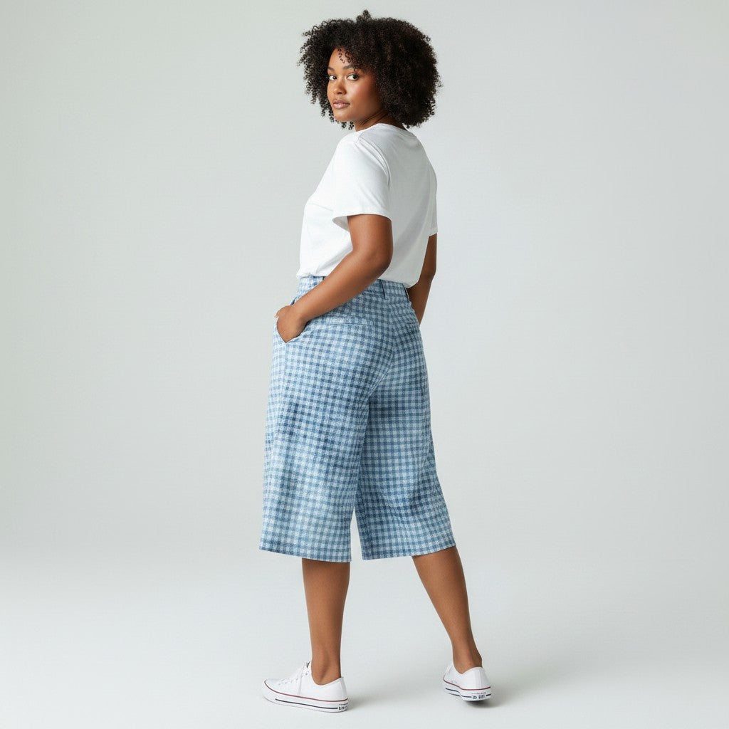 The Outpost Unisex Vintage Wash Plaid Shorts