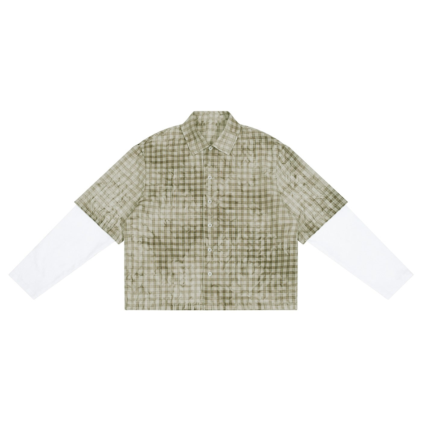 The Lived-in Unisex Vintage Wash Plaid Short Sleeve Shirt