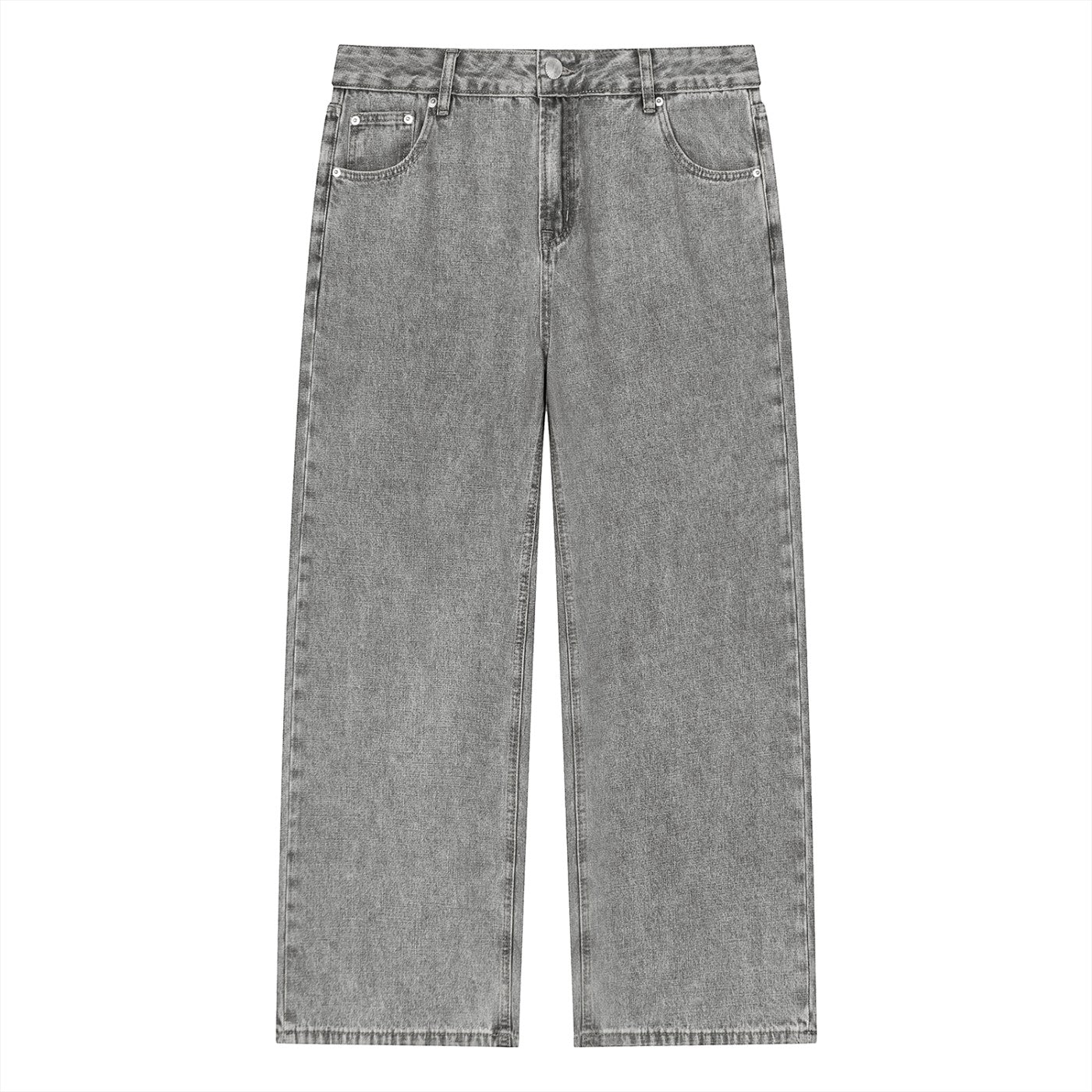 The Worn Right Unisex Vintage Wash Straight Leg Jeans