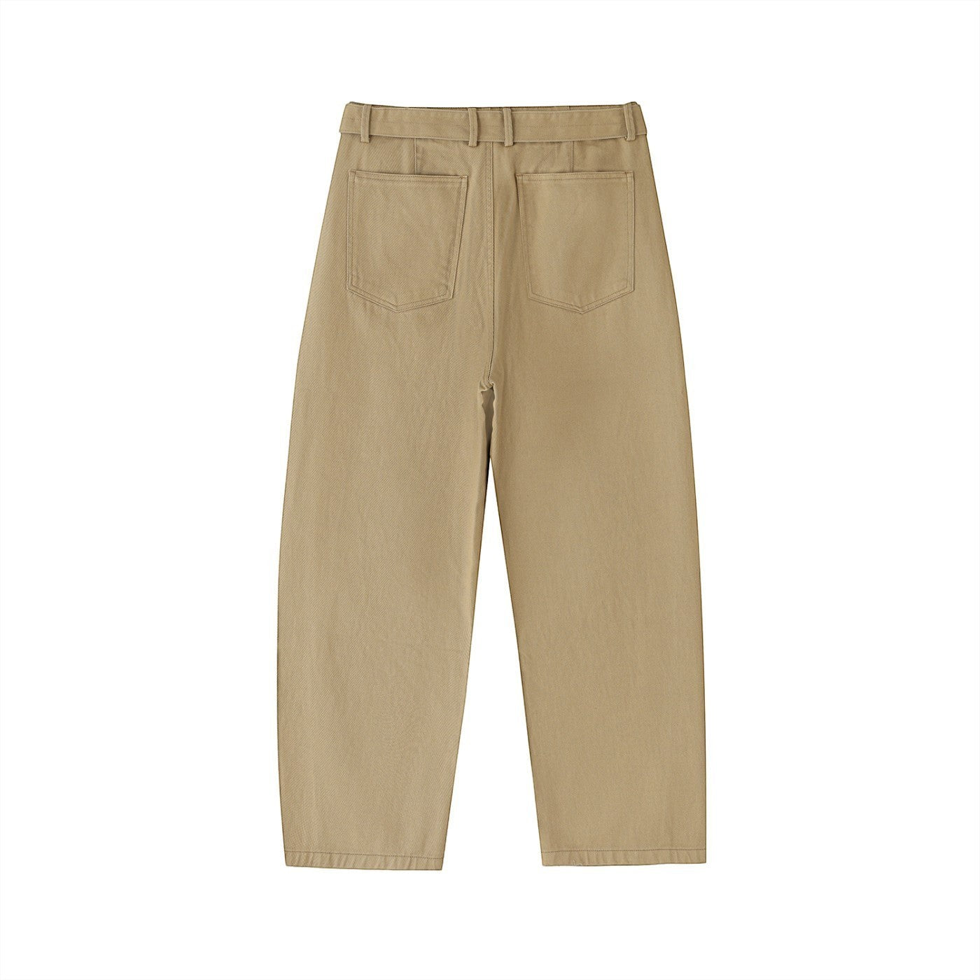 The Everyday Essential — Belted Barrel-Leg Chino Pants