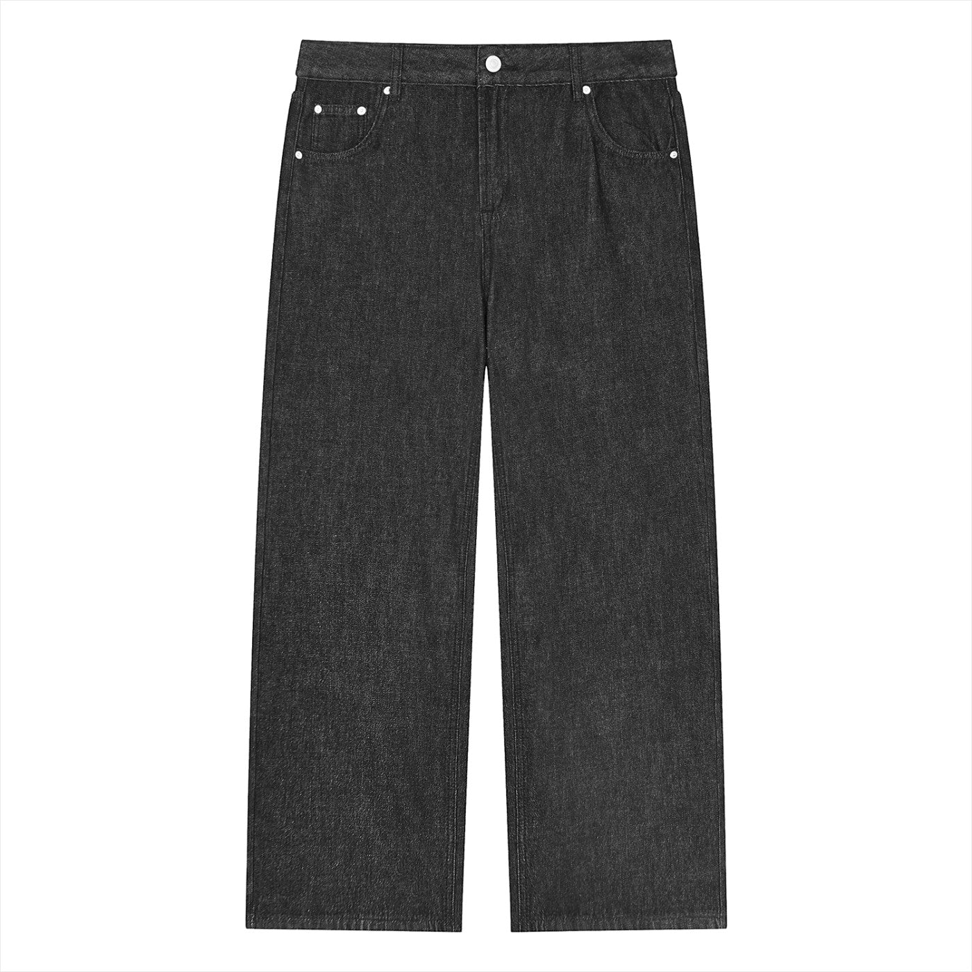 The Worn Right Unisex Vintage Wash Straight Leg Jeans