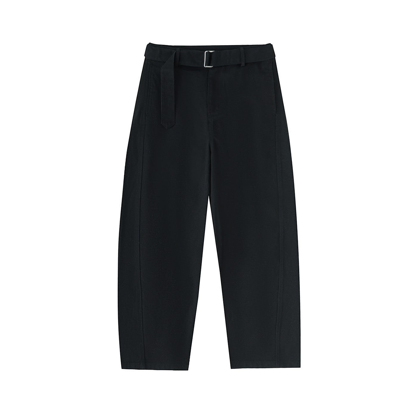 The Everyday Essential — Belted Barrel-Leg Chino Pants