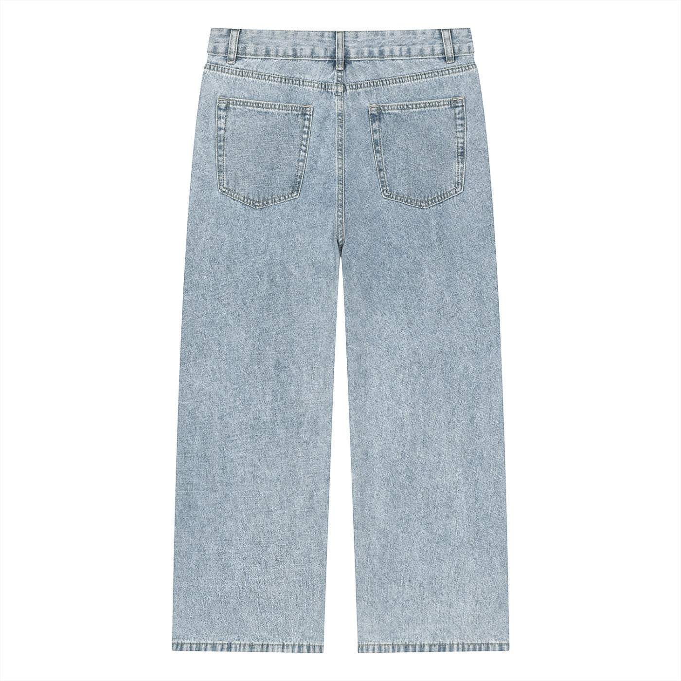 The Worn Right Unisex Vintage Wash Straight Leg Jeans