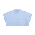 The Essential Women’s Striped Boxy Cropped Shirt