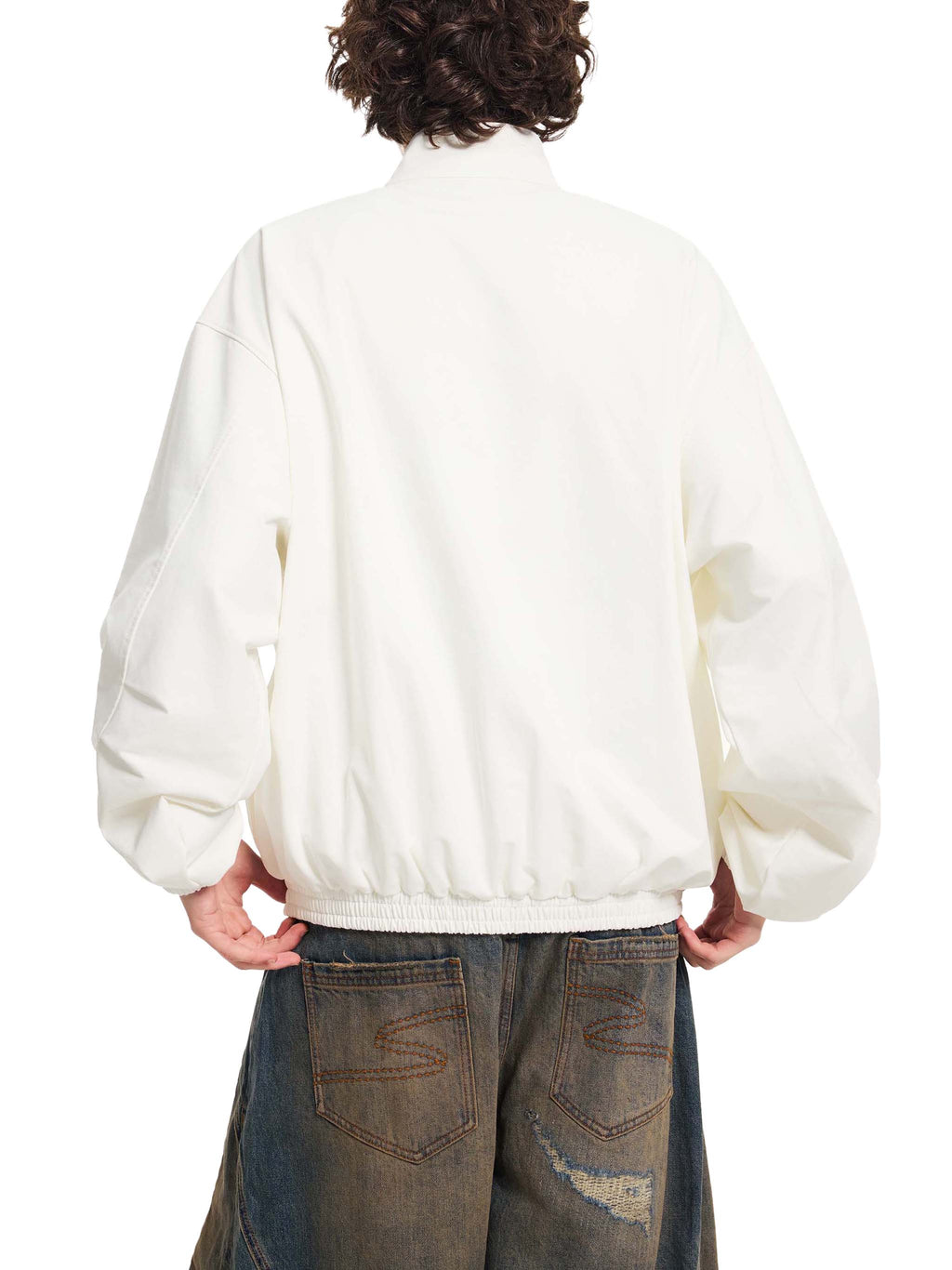 The Main Character — Stand Collar Bomber Jacket