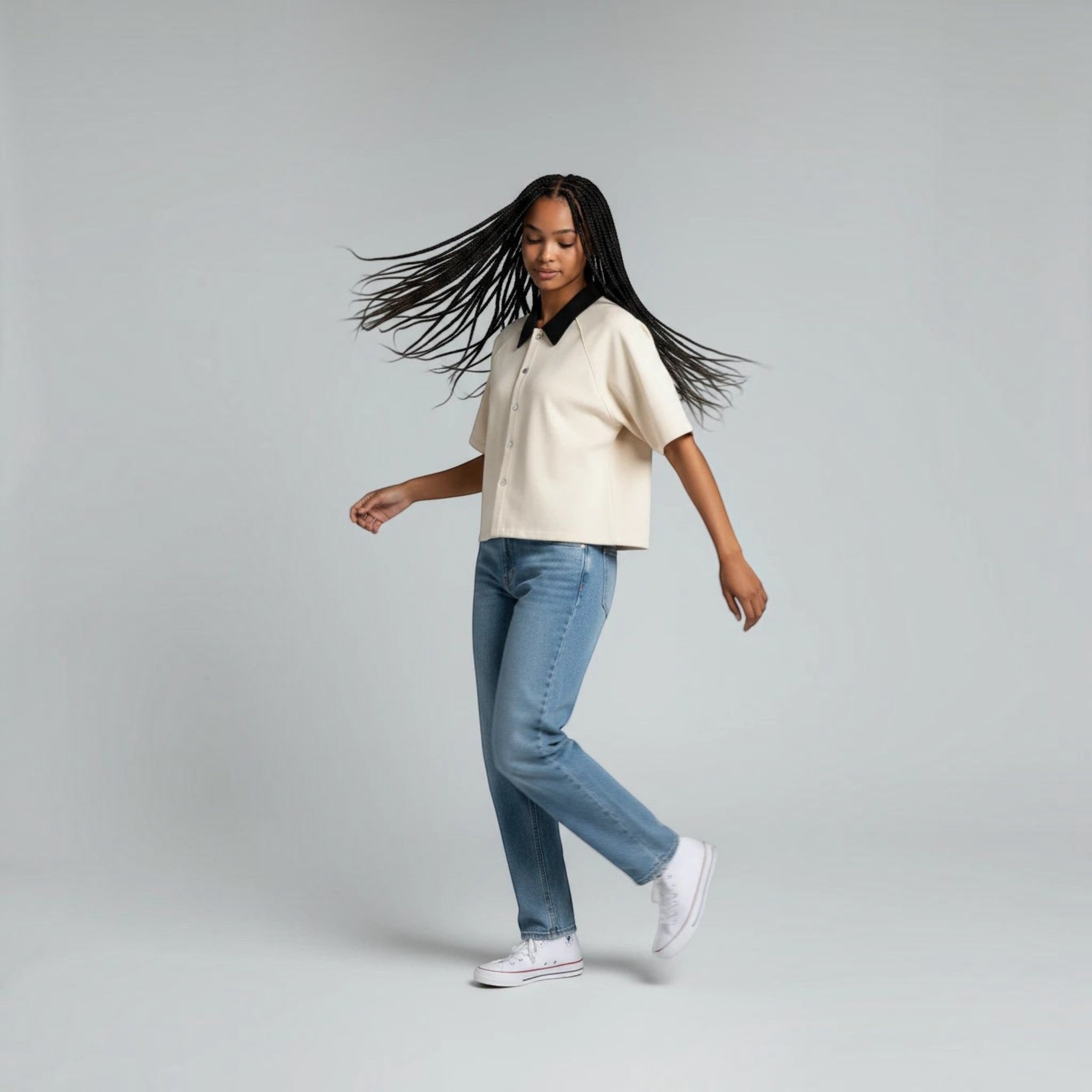 The Split - Unisex Color Block Boxy Shirt